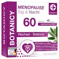 Produktbild: Botanicy MENOPAUSE TAG & NACHT - Gegen Wechseljahre Symptome - Doppel Komplex Morgen & Abend, mit Salbei & Baldrian - Pflanzenextrakte & Vitamine - Natürlich, Hormonfrei, Vegan - 60 Menopause Kapseln