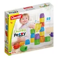 Produktbild: Quercetti Chunky Peggy Motorikspielzeug ab 1 Jahr, Montessori Steckspiel Sortierspiel Baby Spielzeug 1 Jahr Sensorik Feinmotorik Lernspielzeug