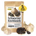 Produktbild: Schwarzer Knoblauch fermentiert aus Spanien, 5 große Knollen 90 Tage fermentiert