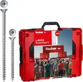 Produktbild: Fischer L-BOXX 102 Power-Fast II 558739 Spanplattenschrauben T-Profil Stahl galvanisch verzinkt 1801 Teile (558739)