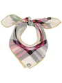 Produktbild: FRAAS Halstuch Damen aus 100% reiner Seide - Nickituch Damen mit Plaid-Muster - 51 x 51 cm Größe - Schickes Seidentuch Bandana Honest White