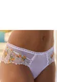 Produktbild: LASCANA Stringpanty aus zarter, floraler Stickereispitze und weichem Soft-Mesh