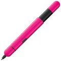 Produktbild: Lamy pico neonpink Kugelschreiber – Innovativer Pocket Pen Kuli – mit einem Klick in Full-Size – Gehäuse aus Metall & Strichbreite M – inkl. Compactmine M 22 in schwarz
