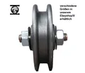 Produktbild: Heinrich Betz grauguss Schiebetorrolle 500 -Walzenlagerung -Ø 120 mm Nut 11/13 m
