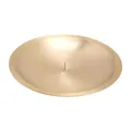 Produktbild: Kerzenteller mit Dorn Ø 16cm Messing Gold Matt Kerzenhalter Kerzenuntersetzer