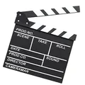 Produktbild: YHSKJCD Filmklappe, 30 X 27cm Szene Filmklappe, Film Requisiten Schwarz, Regieklappe, Film Klappe für Shoot Requisiten, Fernsehserie, Werbespots