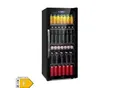 Produktbild: Beersafe 7XL Kühlschrank 242 Liter 5 Böden Panoramaglastür Edelstahl Onyx 242 Liter