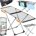 Produktbild: Vilde Wäscheständer Standtrockner | Wäschetrockner Drying Rack | Metall Ausziehbar Schwarz XXL 110-189 cm