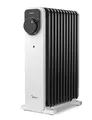 Produktbild: Midea Ölradiator, 2300W 11 Rippen tragbarer Elektroheizer mit Drehknopfregelung und einstellbarem Thermostat, 3 Heizstufen, Kipp- und Überhitzungsschutz, ultra-leise im Büro & Zuhause