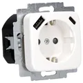 Produktbild: Busch Jaeger 20 EUCB2USBAC-214 Steckdose USB AC Safety+ Reflex SI Alpinweiß