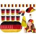 Produktbild: Amscan - Großes Deutschland Fan-Set (24-teilig)