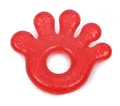 Produktbild: Beißring Pfote T1205 rot, Kühlbeißring als Zahnungshilfe massiert und lindert