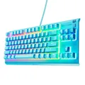 Produktbild: SteelSeries Apex 3 TKL Aqua RGB Gaming-Tastatur – Kompakter Tenkeyless-Formfaktor – 8-Zonen-RGB-Beleuchtung – Wasser- und Staubresistenz – Flüsterleise Gaming-Switches - DE Layout QWERTZ