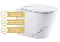 Produktbild: Wand WC Set 'Nakia' spülrandlos marmor inkl. WC-Sitz