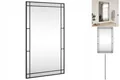 Produktbild: Wandspiegel Schwarz 60x100 Cm Rechteckig Eisen