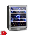 Produktbild: Klarstein Vinovilla 43 Built-In Duo Weinkühlschrank 2 Zonen 129l 43 Fl Glastür 43 Liter 2 Kühlzonen
