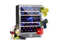 Produktbild: Klarstein Weinkühlschrank Vinovilla Duo43, für 43 Standardflaschen á 0,75l,2 Zonen Wein Flaschenkühlschrank Weintemperierschrank Weinschrank