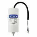 Produktbild: BOJACK 60uF 450V Motor laufKondensator 55x120mm Anlaufkondensator Motorstartkondensator mit Kondensator mit Blei-Draht M8 mit Nuss Passend für die meisten Motoren.