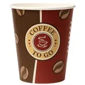 Produktbild: FALAMBI 1000 Stk. Kaffeebecher Coffee to go, Pappbecher 200 ml, 8oz - Made in Germany | Einwegbecher zum Mitnehmen | Papierbecher Für Heiß- & Kaltgetränke