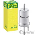 Produktbild: MANN KRAFTSTOFFFILTER WK69/2 für AUDI A3 TT VW CADDY GOLF 5 6 POLO NEW BEETLE