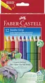 Produktbild: Faber-Castell 110912 Jumbo Grip Buntstifte für Kinder, 12er-Jumbo-Buntstifte-Set, Malstifte mit Grip und dreieckigem Schaft, wasserlöslichen Pigmenten, leicht auswaschbar und bruchsicher, Schulsachen