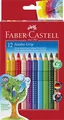 Produktbild: Faber Castell 12 JUMBO GRIP COLOUR PENCILS + SHARPENER Set of 12