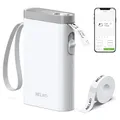 Produktbild: Nelko Etikettendrucker,Bluetooth P21 Selbstklebendes Etikettiergerät Weiß | Tragbarer beschriftungsgerät selbstklebend Labeldrucker,Kabelloser,Mini Label Printer mit iOS Android Namensaufkleber Schule