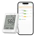 Produktbild: SONOFF AirGuard CO2, Intelligenter Monitor für Raumluftqualität, Matter-kompatibel, 2,4 GHz WiFi, CO2/Temp/Feuchte-Detektor, Echtzeit-Anzeige & Alarm, für Schlaf-/Kinderzimmer