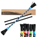 Produktbild: Diabolo Freizeitsport Flowerstick Basic (türkis) - UV reaktiver Flower Stick mit Zwei Glasfaser Handstäben, Hingucker auf Festivals, für Anfänger