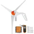 Produktbild: VEVOR 500 W Windkraftanlage, 12 V Windgenerator, 3-Blatt-Windkraftgenerator mit Anemometer, MPPT-Regler und einstellbarer Windrichtung, geeignet f...