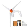 Produktbild: VEVOR 500 W Windkraftanlage, 12 V Windgenerator, 3-Blatt-Windkraftgenerator mit Anemometer, MPPT-Regler und einstellbarer Windrichtung, geeignet für Zuhause, Bauernhof, Wohnmobile, Boote