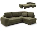 Produktbild: Ecksofa - green - Boxspringfederung - Liegefunktion - Holzfüße Sofa