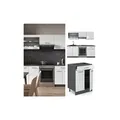Produktbild: Vicco KÜCHE R-LINE 200CM KÜCHENZEILE KÜCHENBLOCK EINBAU Anthrazit Weiß Hochglanz