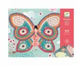 Produktbild: DJECO Kreativset Bastelset Mosaik Glitzer Schmetterlinge Kreativset Mosaiksteine