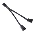 Produktbild: SilverStone 40102 SST-CPF01 - 10 cm PWM Lüfter Splitter Kabel für 2 Lüfter sc...