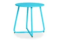 Produktbild: Homestyle4u Beistelltisch Gartentisch Rund Metall Balkontisch Tisch Kaffeetisch 45 cm, Blau