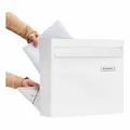 Produktbild: Burg Wächter Potsdam 878 W Zaunbriefkasten Stahl pulverbeschichtet weiß