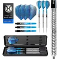 Produktbild: Harrows Pulse 90% Tungsten Darts | Steeldarts-Set mit Tragetasche | 21g, 22g, 23g, 24g, 25g & 26g | Enthält Supergrip Fusion Shafts und 100 Micron Prime Flights (25 Grams)