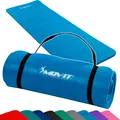 Produktbild: MOVIT Gymnastikmatte Pilates, Gymnastik, Yoga Matte - hautfreundlich und , Yogamatte für Zuhause oder Unterwegs - 190x60x1,5cm, Himmelblau