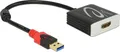 Produktbild: USB3.0 Kabel Delock A -> HDMI A St/Bu 0.20m schwarz