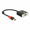 Produktbild: Delock Adapterkabel USB 3.0 Stecker > HDMI Buchse schwarz, 62736