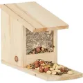 Produktbild: Relaxdays - Eichhörnchen Futterhaus Zum Stellen, Überwinterungshilfe Aus Tannenholz, H X B X T: 17,5 X 12 X 25 Cm, Natur
