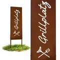 Produktbild: Relaxdays Edelrost Gartendeko zum Stecken Braun