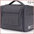 Produktbild: Waschtasche Grau, Kulturbeutel zum Aufhängen für Damen Herren, 27x15,5x59 cm, 17