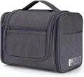 Produktbild: Waschtasche Groß Kulturtasche zum Aufhängen Grau für Damen Herren Reisen Camping