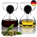 Produktbild: DropD'olio Öl und Essig Spender Set mit Glas Pipette - 2er Set mit je 120ml -