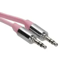 Produktbild: 2m Flach 3.5mm Stecker mit Metall Stecker Stereo Audio Kabel Pink [008054]