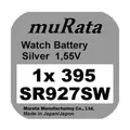 Produktbild: 1x Murata/Sony 395 Uhren-Batterie Knopfzelle SR927SW AG7  Neu Silberoxid