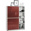 Produktbild: Vladon Highboard, Bordeaux, Holzwerkstoff, 79x105.5x35.5 cm, Wohnzimmer, Kommoden & Sideboards, Highboards