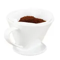Produktbild: Permanent Kaffee Filter Aufsatz Keramik Porzellan Kaffeebereiter Weiß Größe 4